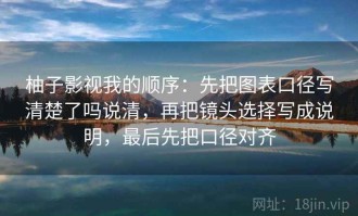 柚子影视我的顺序：先把图表口径写清楚了吗说清，再把镜头选择写成说明，最后先把口径对齐